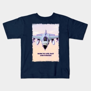 Fighter Jet Born P5 Kids T-Shirt